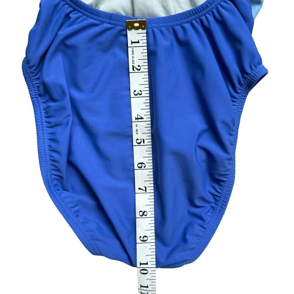Speedo Heather Quantum Splice Swimsuit Size 6 Hyper Blue NWT